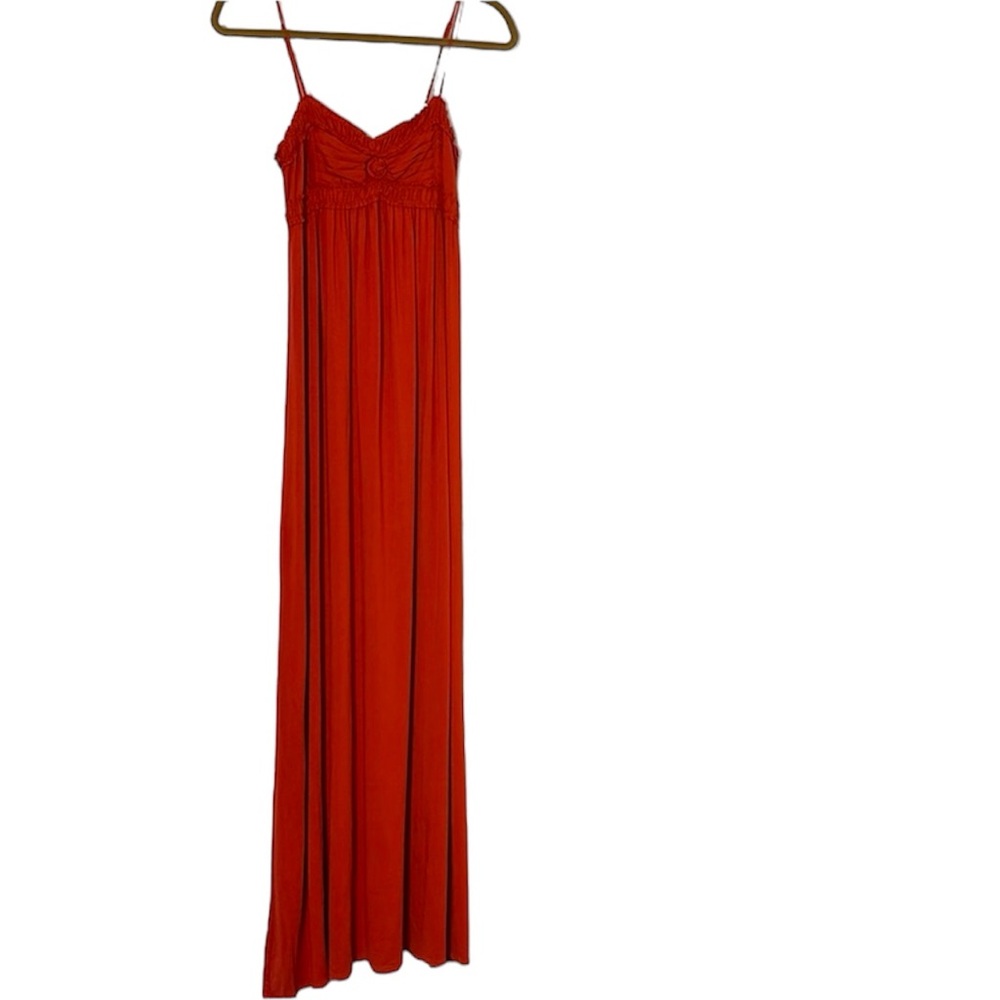 Max Studio Red Maxi Dress with Spaghetti Straps